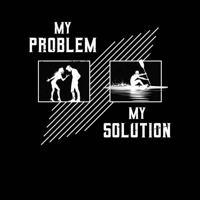 Water Rowing My Problem My Solution Pictogram Dad