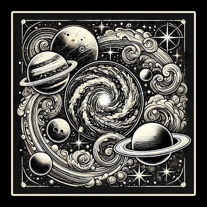 Cosmic Universe Retro Style