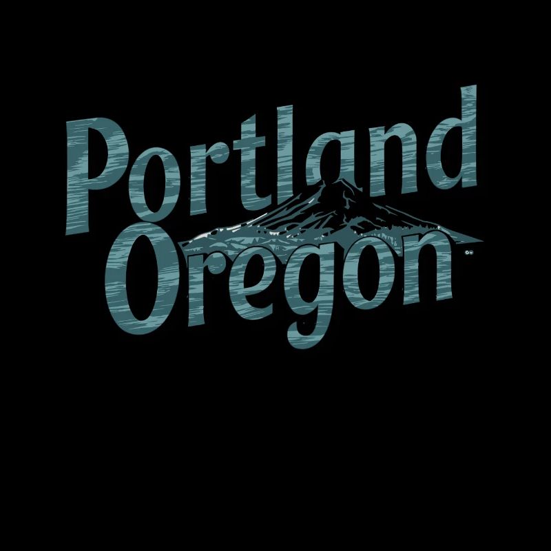 Oregon Graphic with Mountain Art