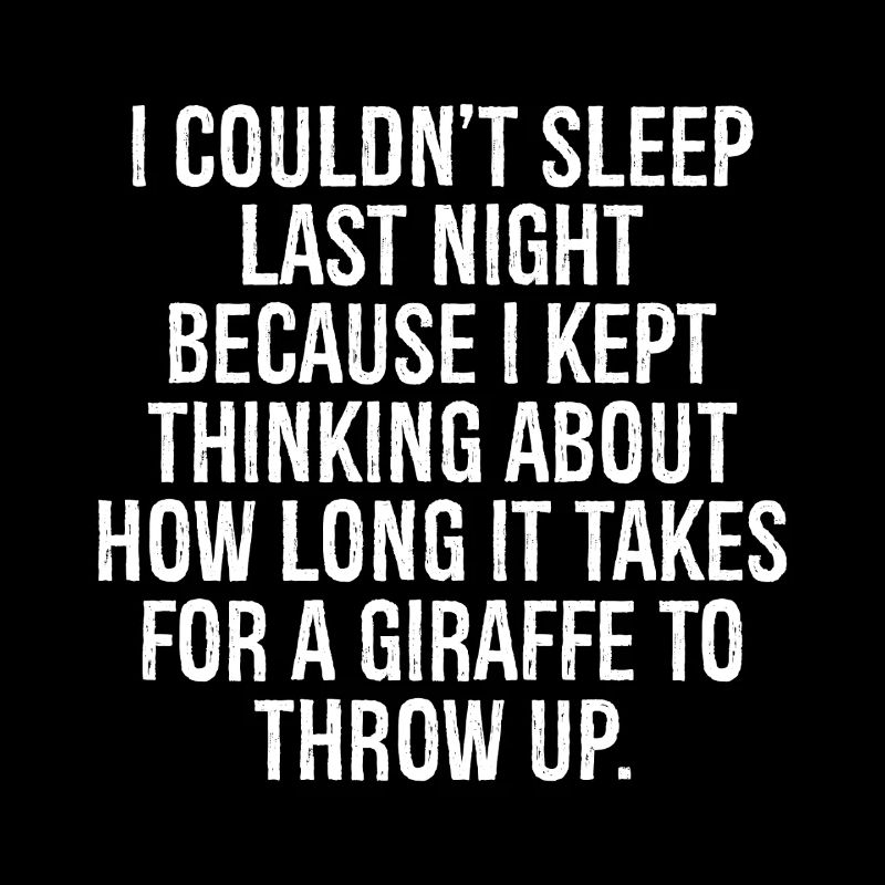 I couldn't sleep last night because I kept think