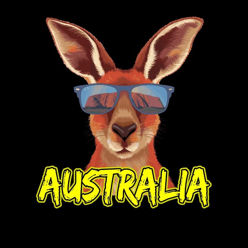Cooles Känguru Mit Sonnenbrille Australien Design