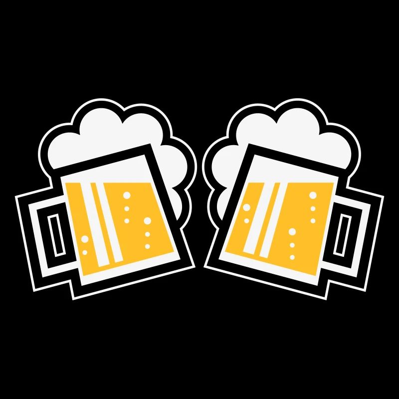 2 Bavarian Beer Mugs To Toast (Ale / 3C)