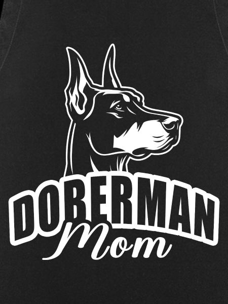 "Doberman Mom" with dog head