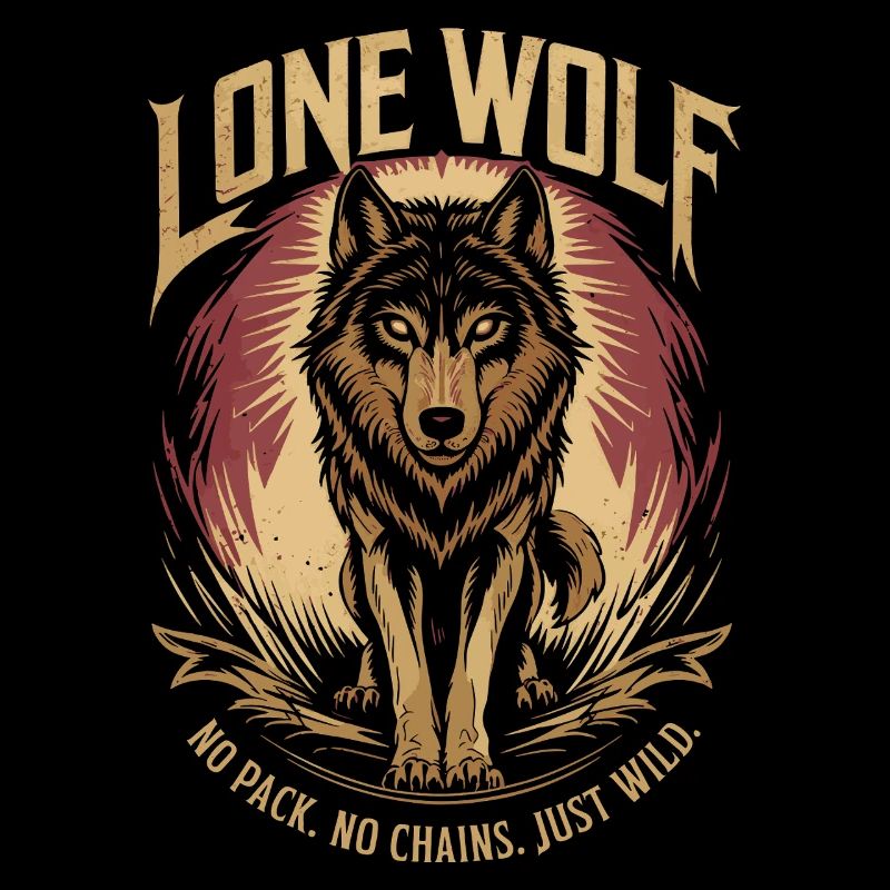 Loup Solitaire - Pas de meute, pas de chaînes, juste sauvage