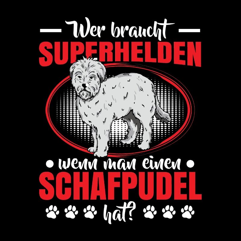 Sheep Poodle is my hero Old German Herding Dog