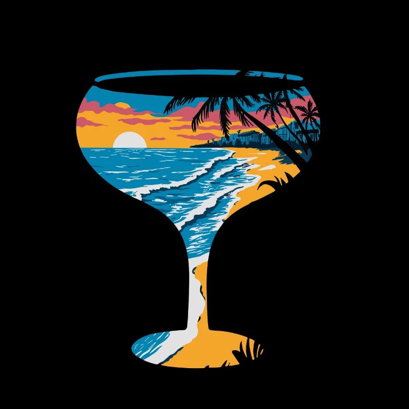 Coucher de soleil tropical sur la plage avec