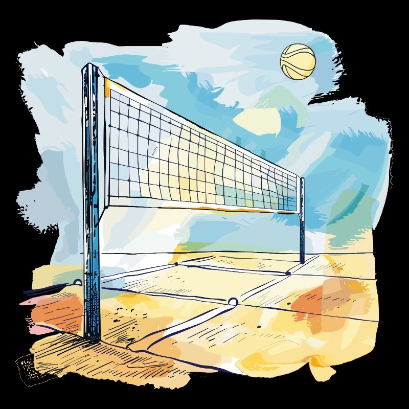 Terrain de volley-ball
