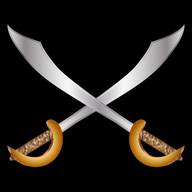 Sabres de pirates croisés – Thème d’aventure classique