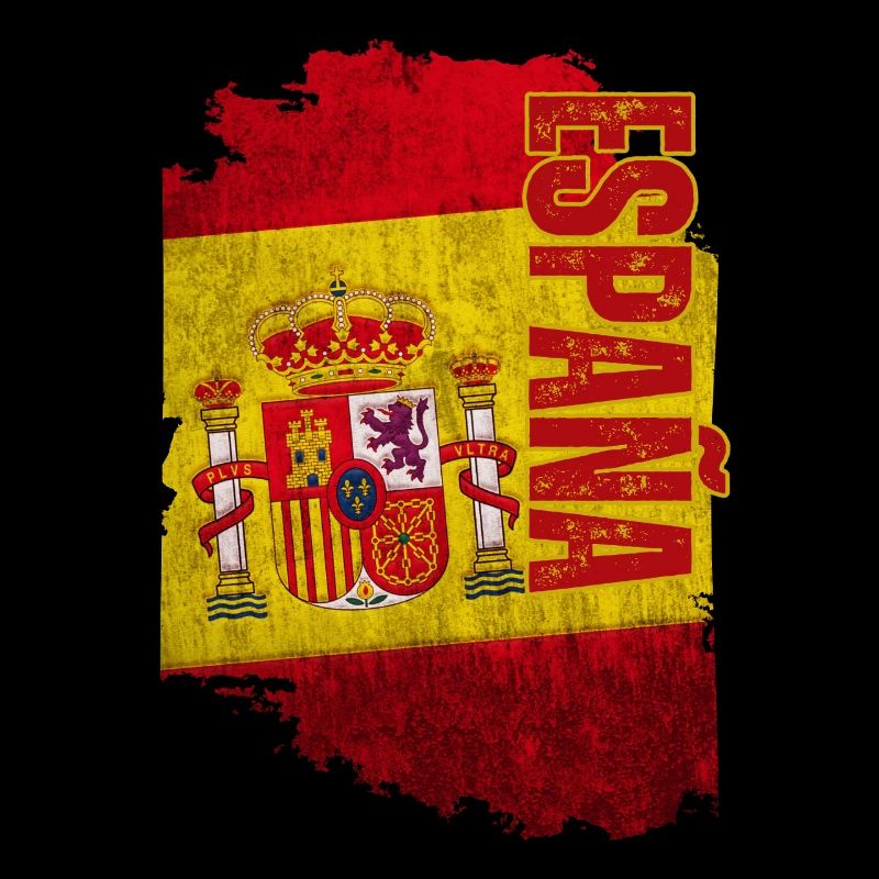 Drapeau vertical de l’Espagne, j’adore l’Espagne