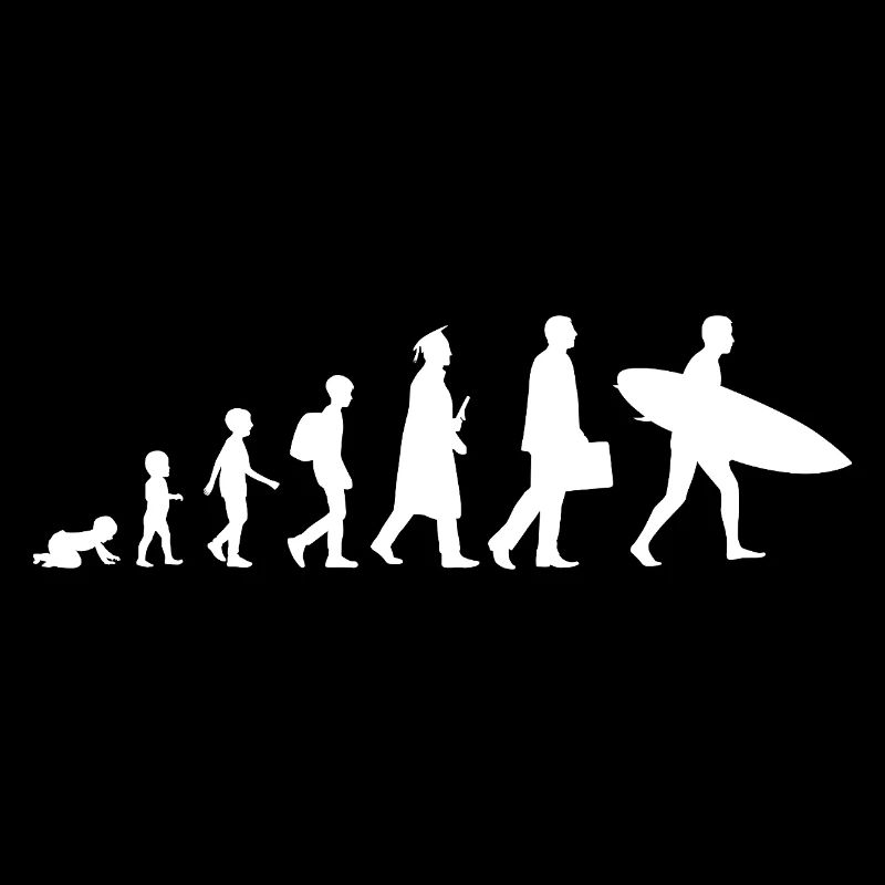 Evolution of a surfer
