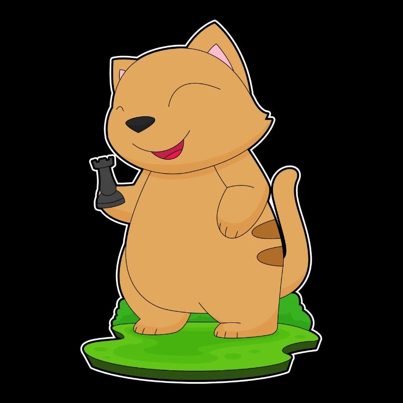 Cat Chess Piece Tower Chess