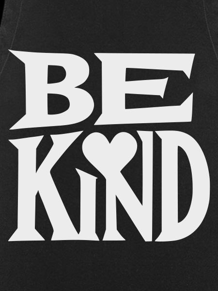 Be kind slogan with heart