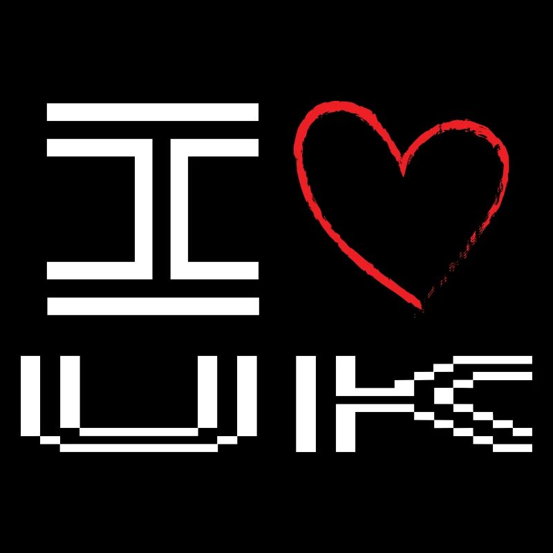 Verpixeltes Herz Liebe Design