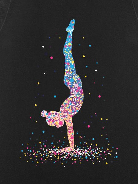 Gymnastik Gymnastaste Akrobatik – Silhouette