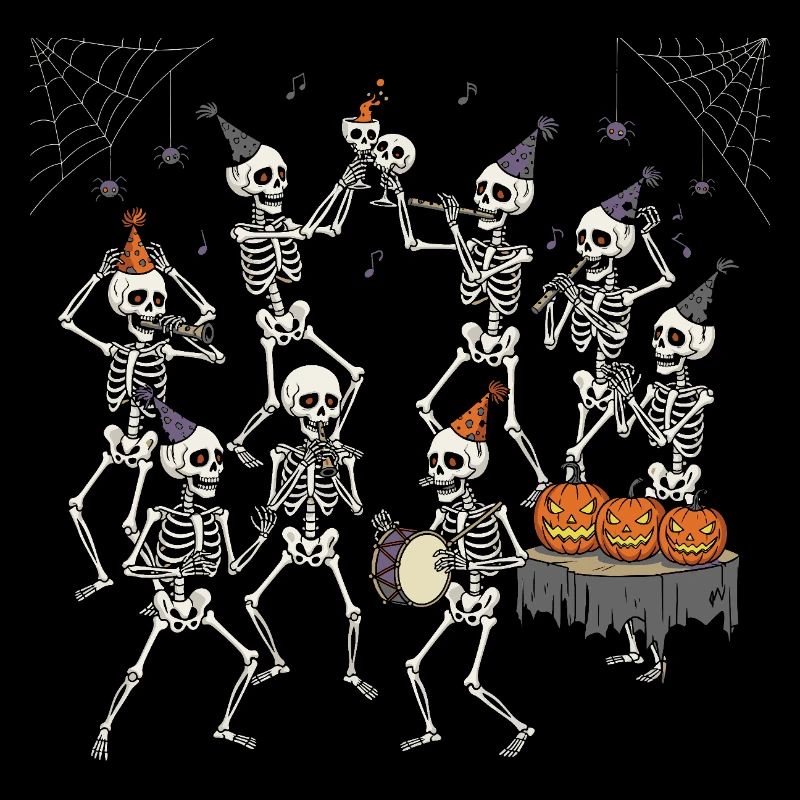 Halloween Skeleton Dance Party