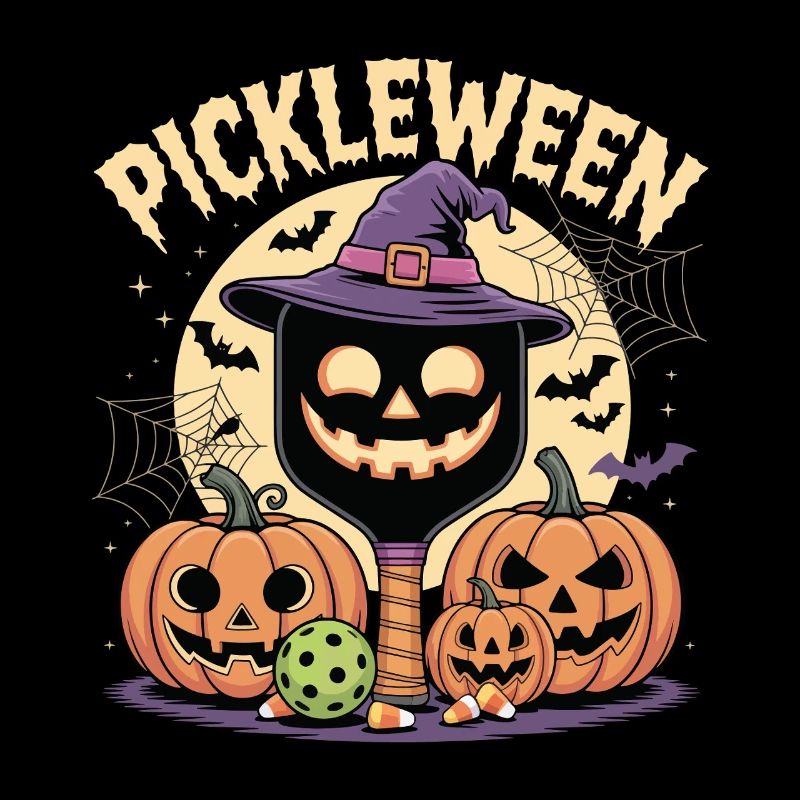 Pickleween Pickleball Player Spooky Halloween