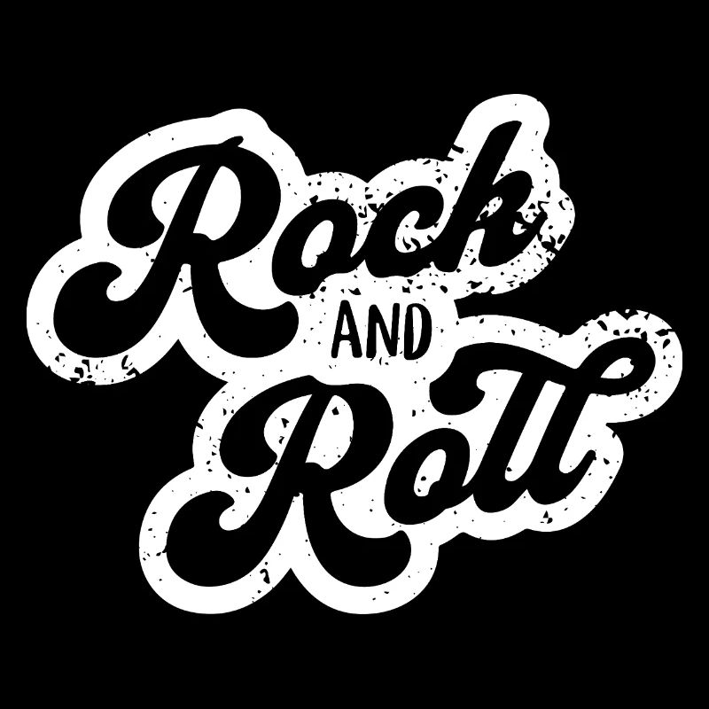 Conception de typographie rétro rock and roll