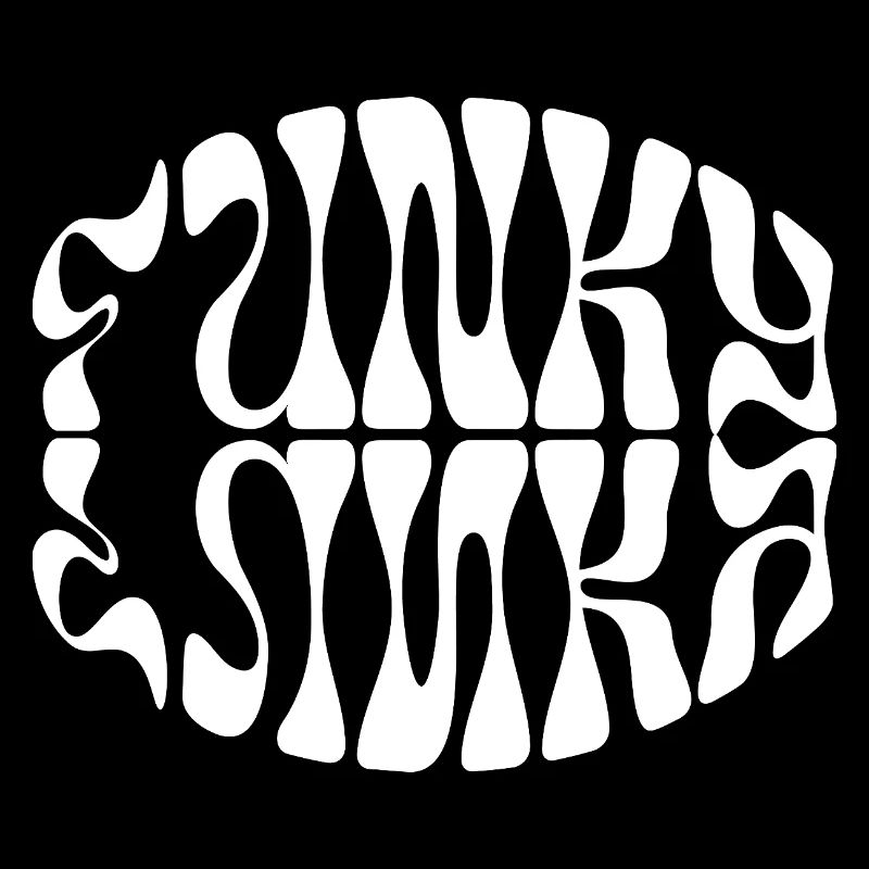 Conception typographique de musique funky
