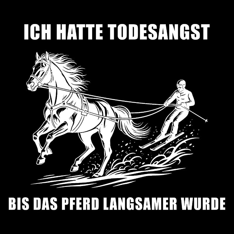 Bis das Pferd langsamer wurde
