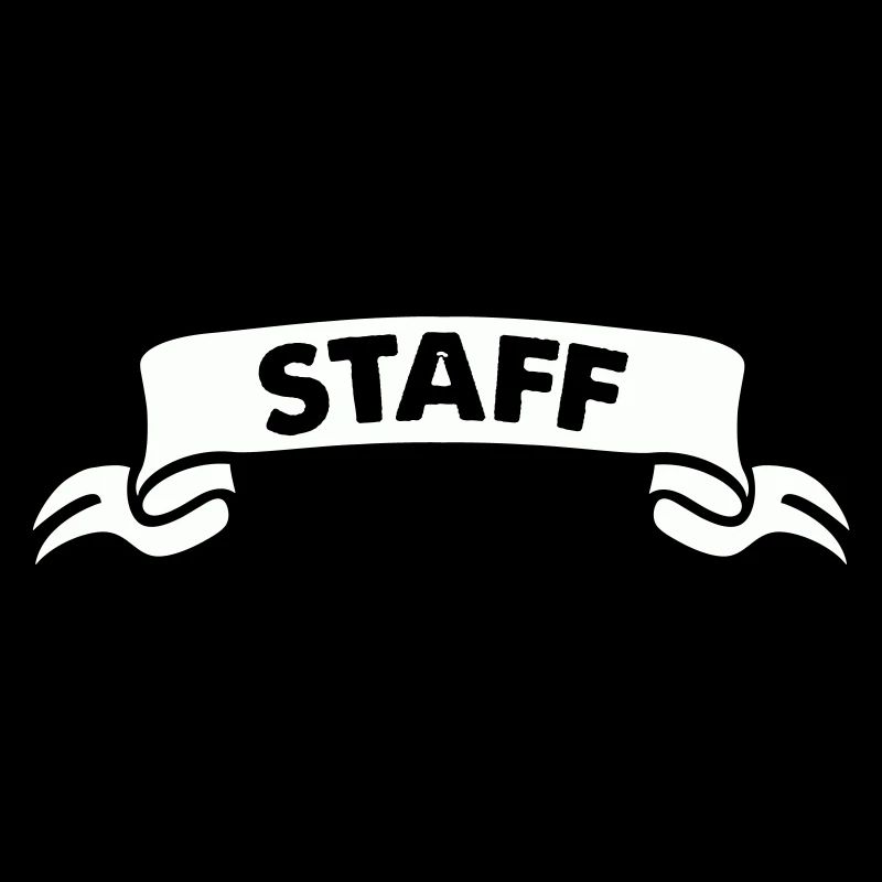 Personalized staff design in black and white