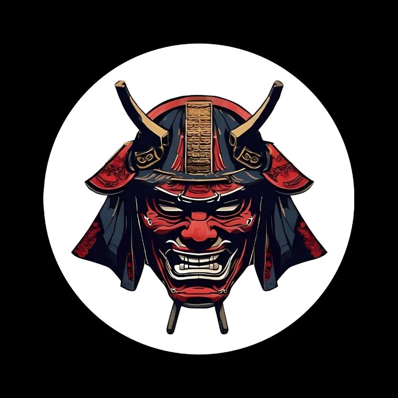 Red Oni Demon Helmet