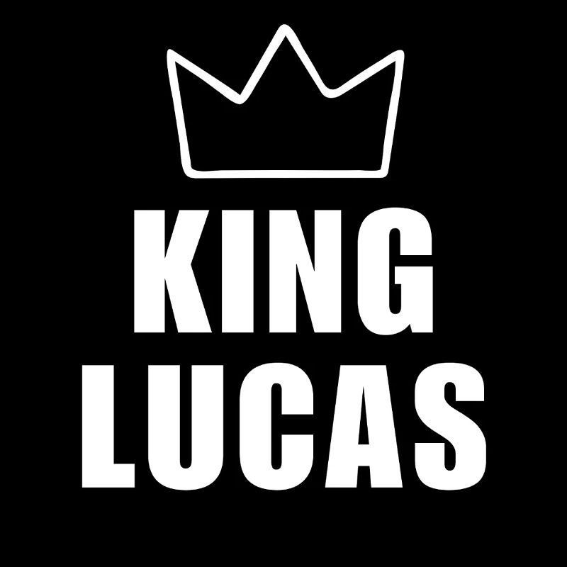Lucas Name mit Buchstabe L - King Crown Hemd