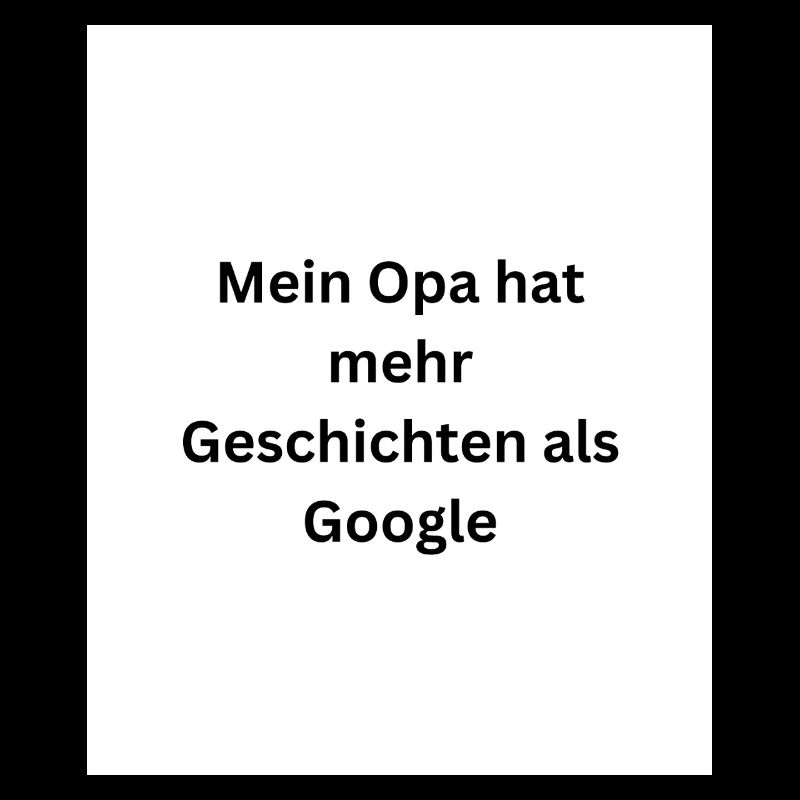 Opa schlägt Google 