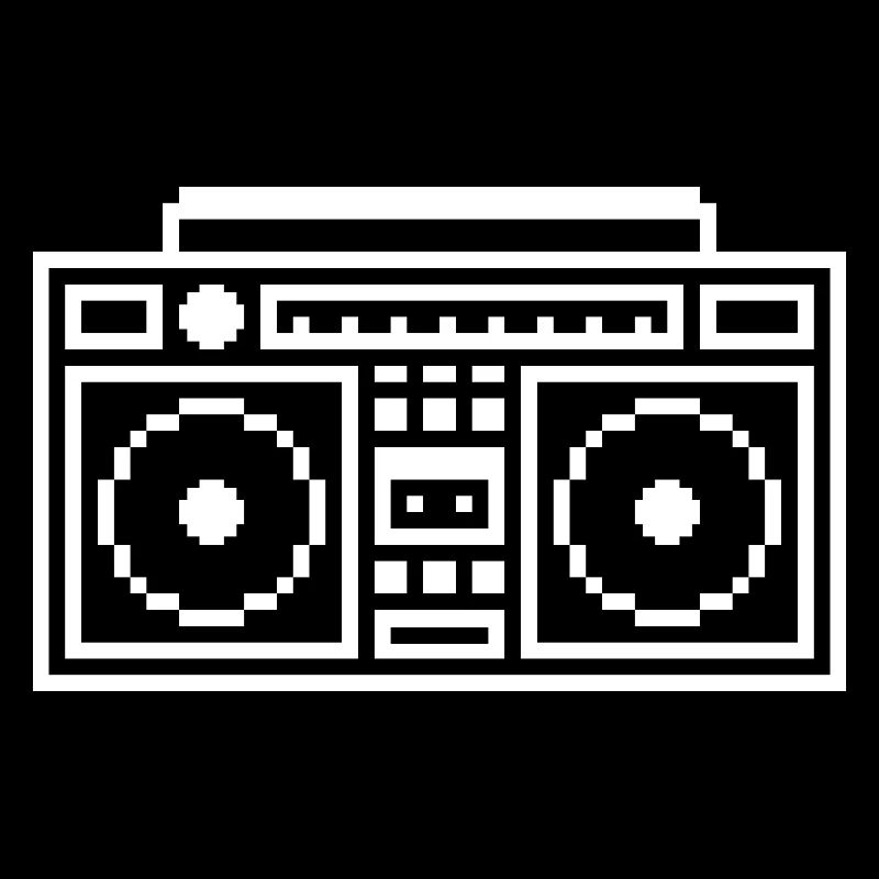 Ghettoblaster: Retro, Musik & Pixel Style