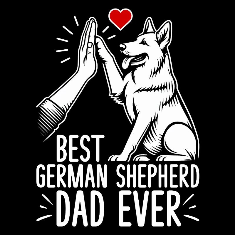 German Shepherd Dad Father's Day Father