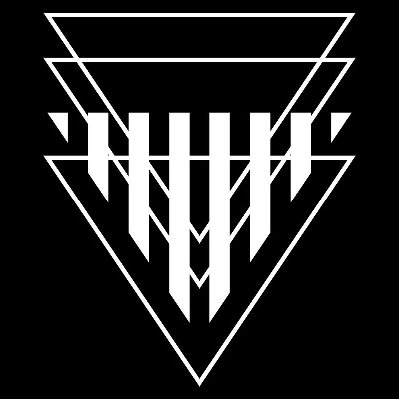 Triangular Crest Geometric Print