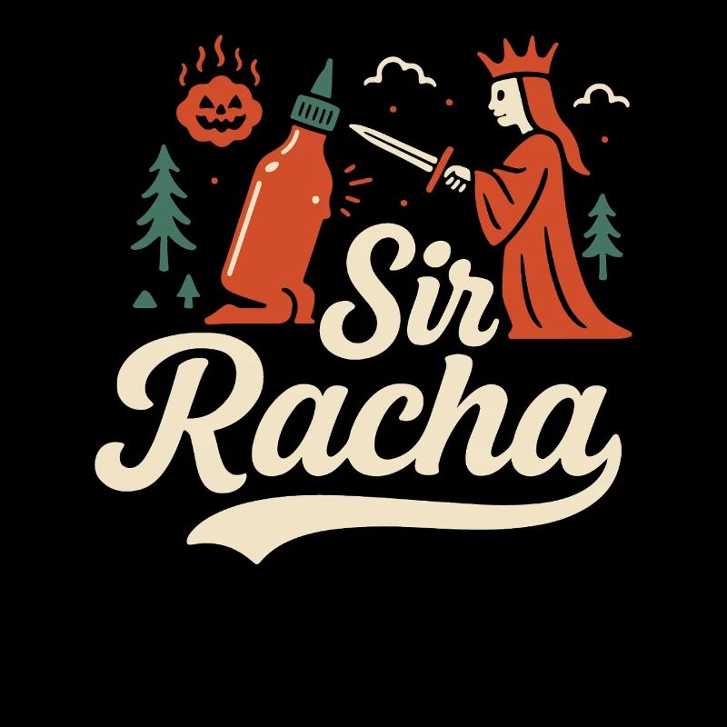 Sir Racha Hilarious Meme Humor Design
