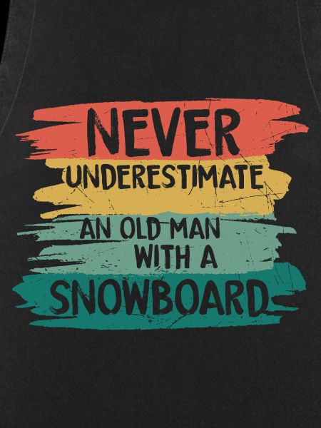Never underestimate old snowboarder
