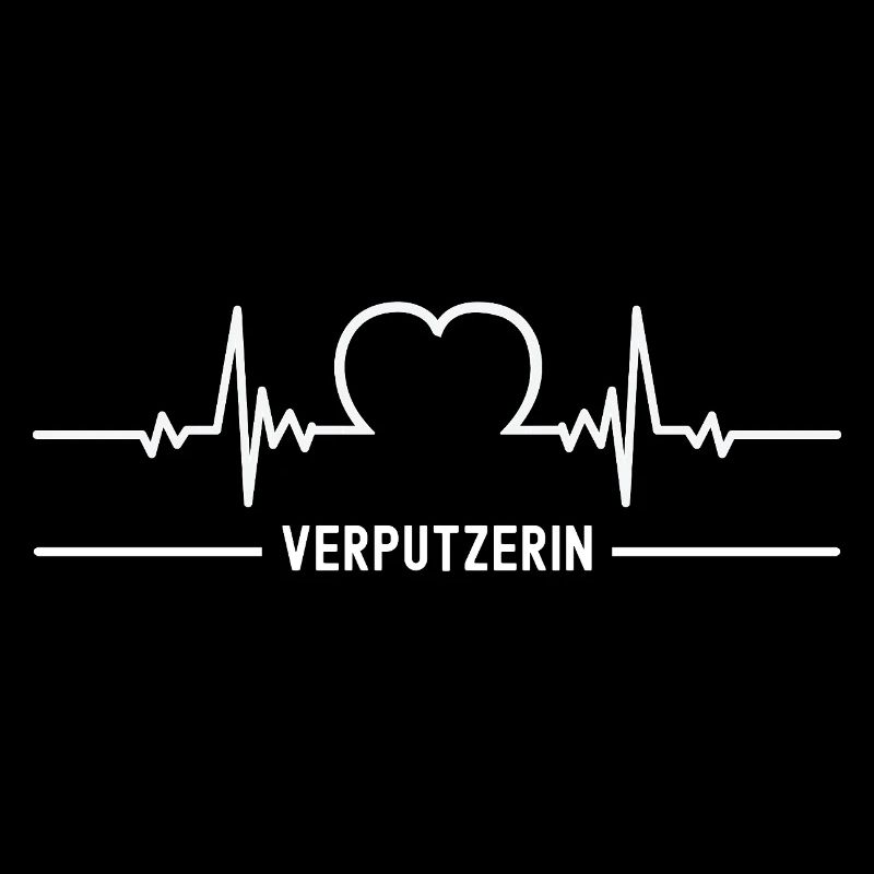 Plasterer Heartbeat Heart ECG Plasterer Profession