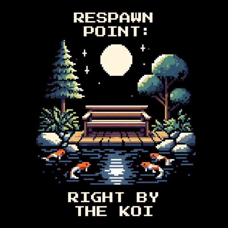 Point de réapparition : à l’étang des carpes koï | Tranquillité, Zen