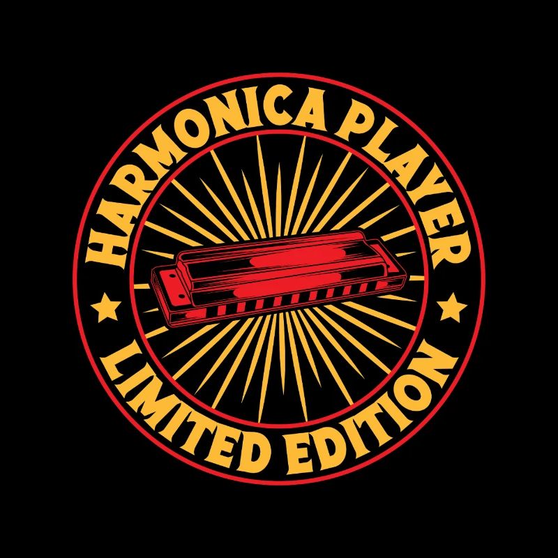 Funny Harmonica Player LImited Edition Harmonica
