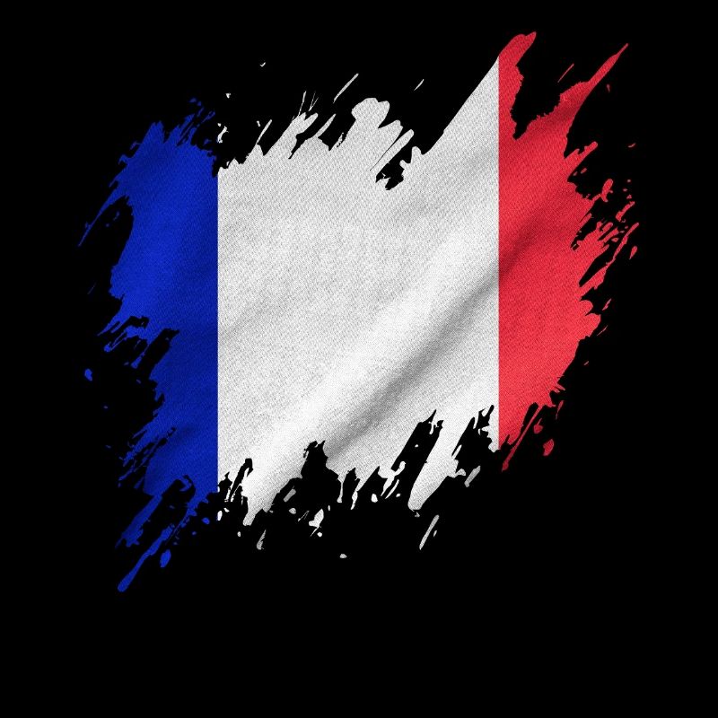 Drapeau français, style déchiré