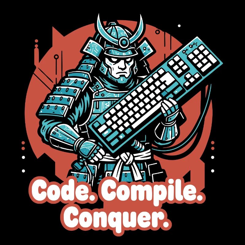 Codekampf Samurai mit Tastatur