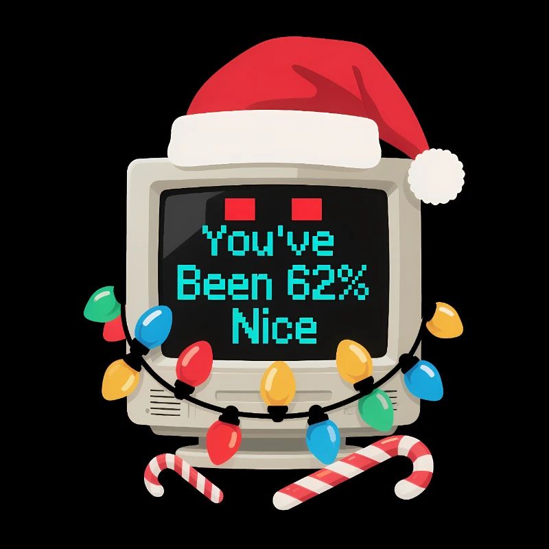 Ordinateur Noël AI Sarcastic Tech Gift