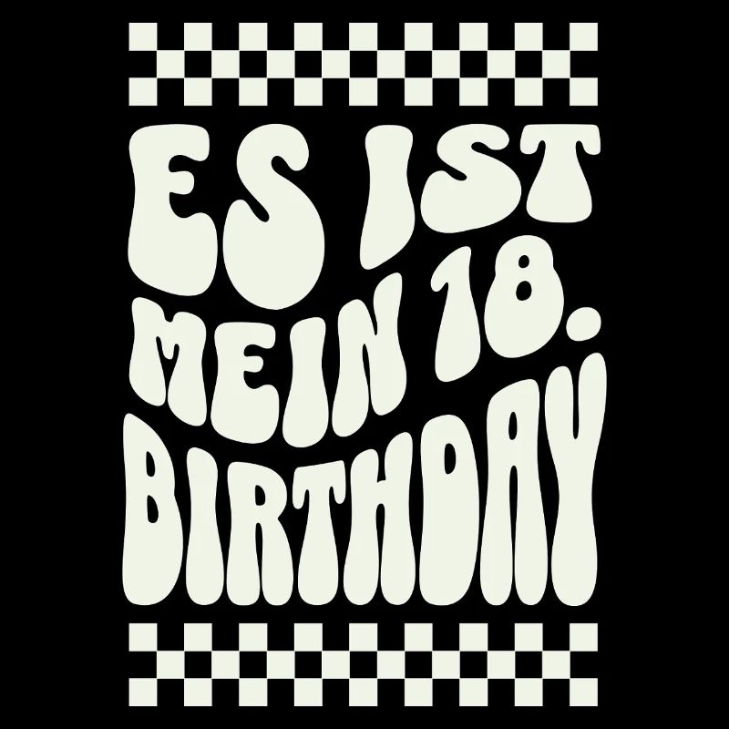 C’est mon 18e anniversaire Retro Design