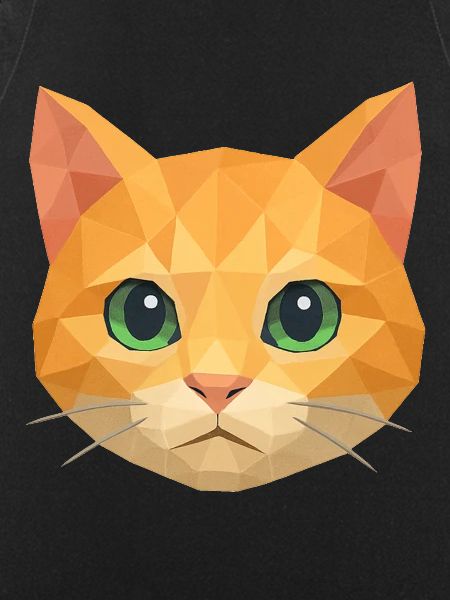 Polygon Cat – Geometric Cat Design