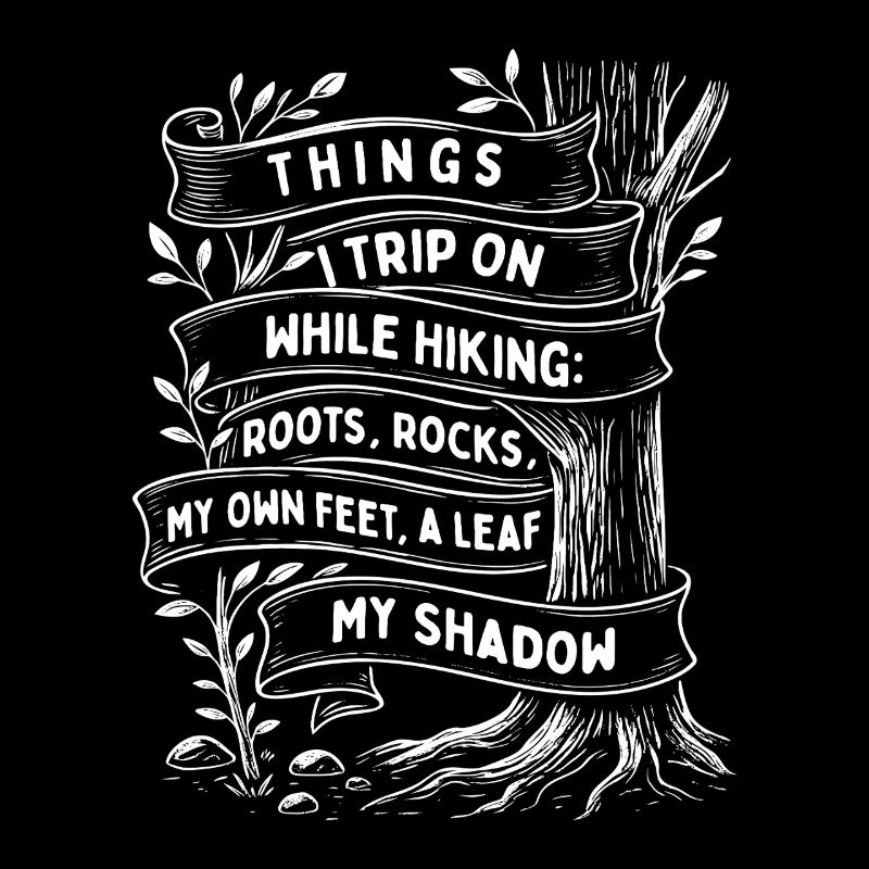 Things I Trip On While Hiking Funny Trail Humor