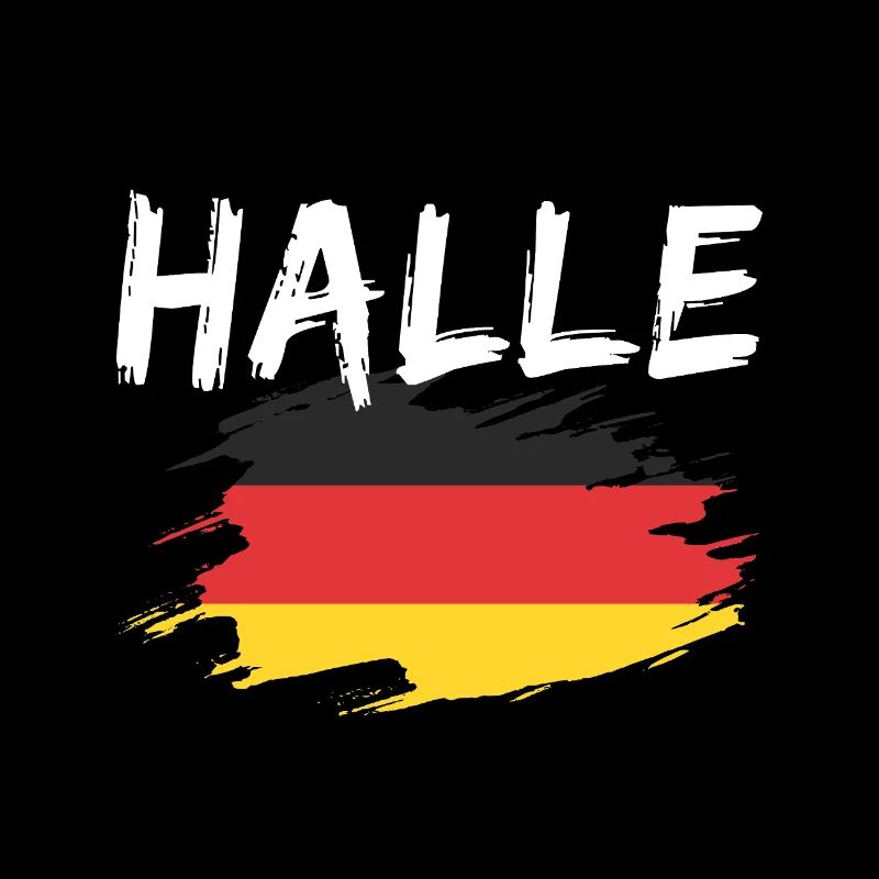 Hall Germany Flag