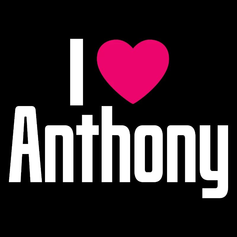 J’aime Anthony Cœur Rose J’aime Anthony