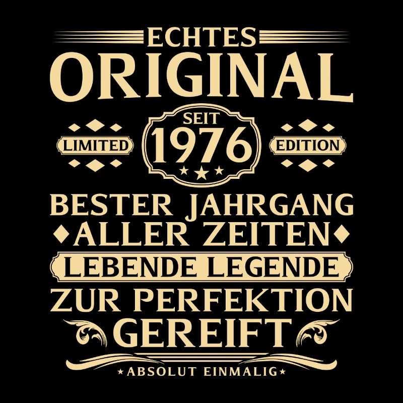 50. Geburtstag Echtes Original seit 1976