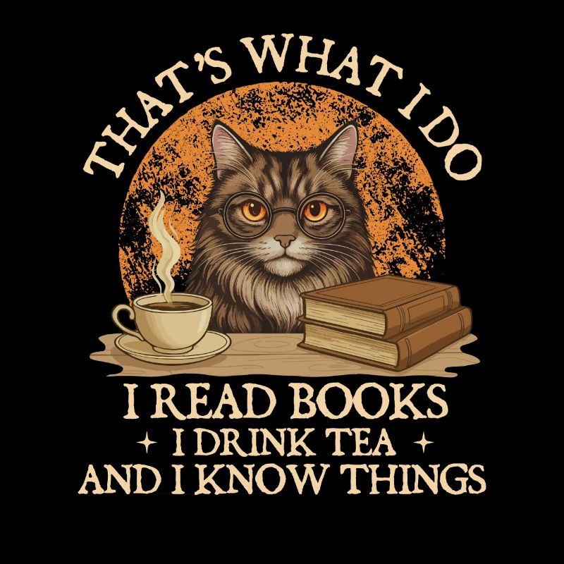 Das tue ich, ich lese Bücher, trinke Tee, weiß was.