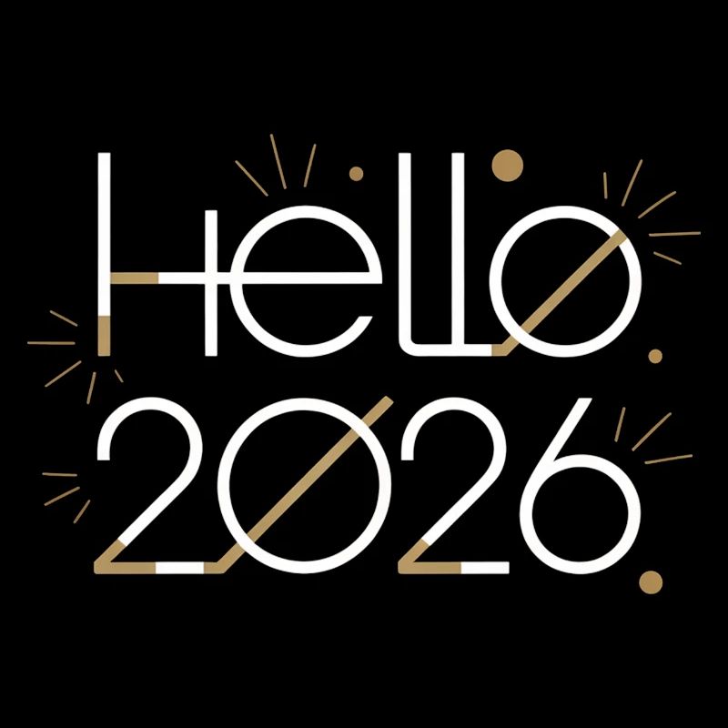Hello 2026 Fireworks
