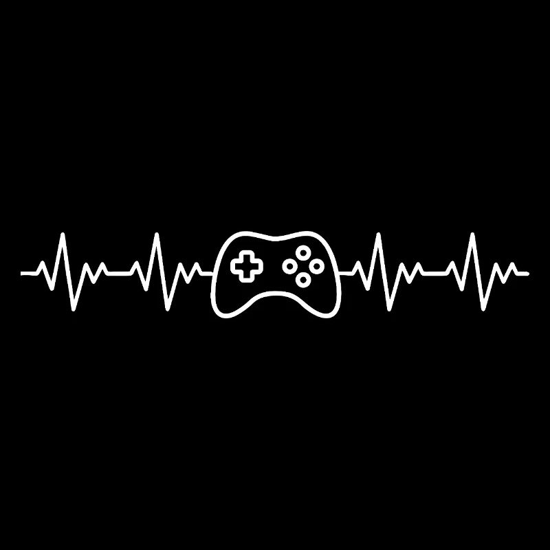 Gaming Controller Gamer ECG Heartbeat