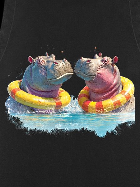 Double Hippo Bathing Fun