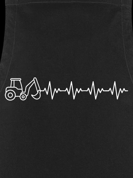 Bagger Baggern Baggerfahrer EKG Herzschlag