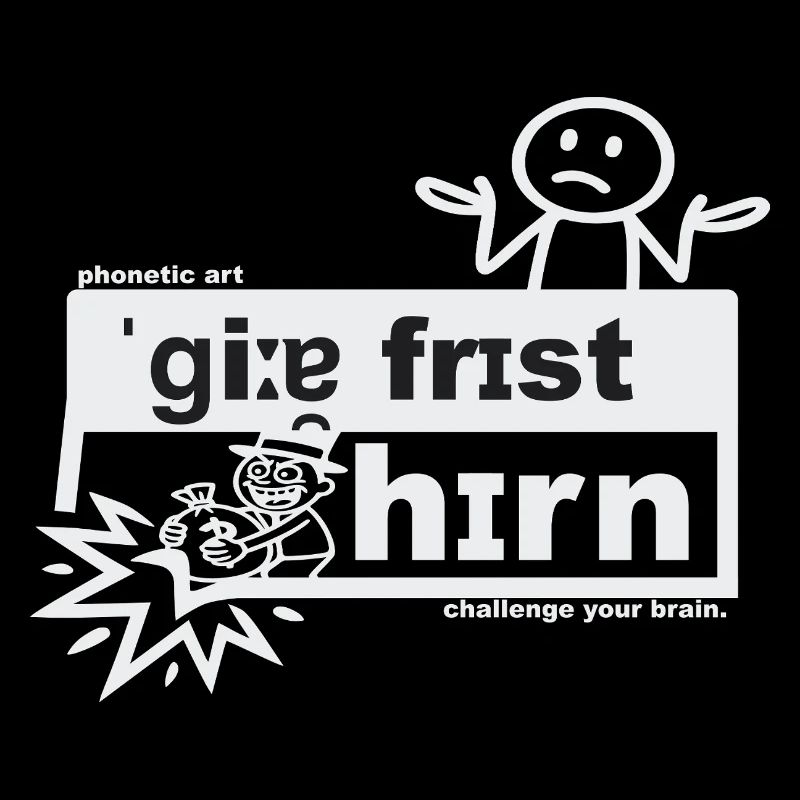 Greed eats the brain - phonetic art